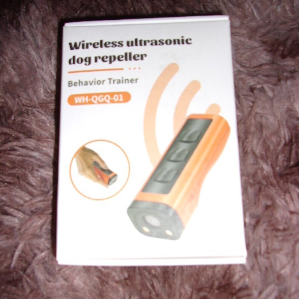 Wireless Ultrasonic Dog Repeller Behavior Trainer WH-QGQ-01 Color Orange Black